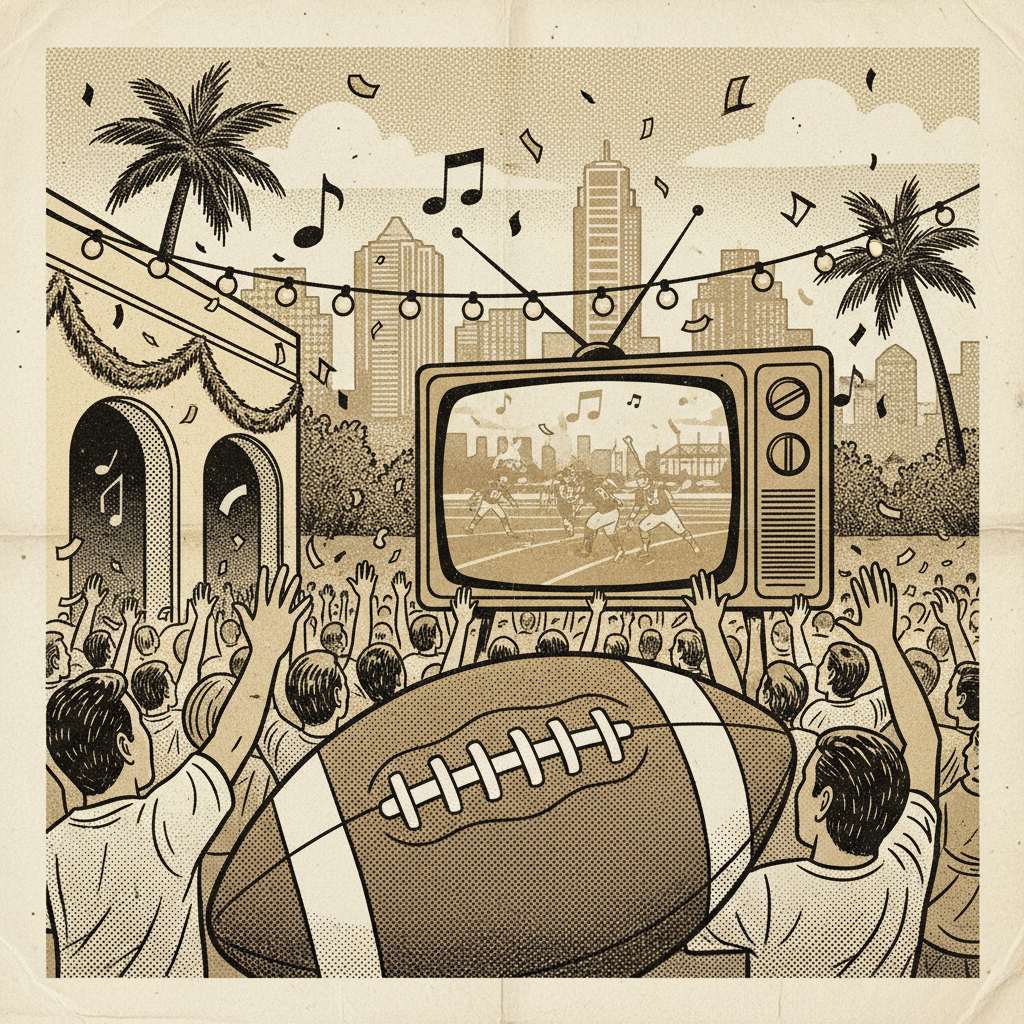 Super Bowl at Holiday on 7th